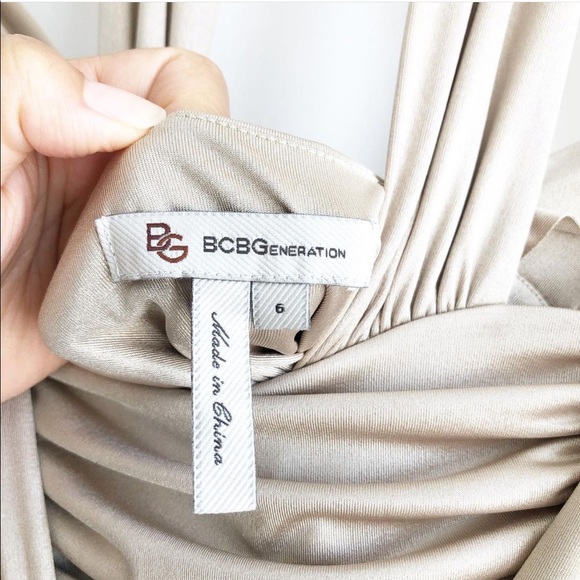 BCBG generation gold satin dress - Picture 3 of 8